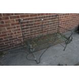 Wrought Metal Garden Bench