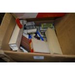 Box Containing Triang Hornby Railway Accessories, Diecast Vehicles, Wrenn Railways 00 Gauge