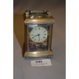 Small Brass Cased Carriage Clock