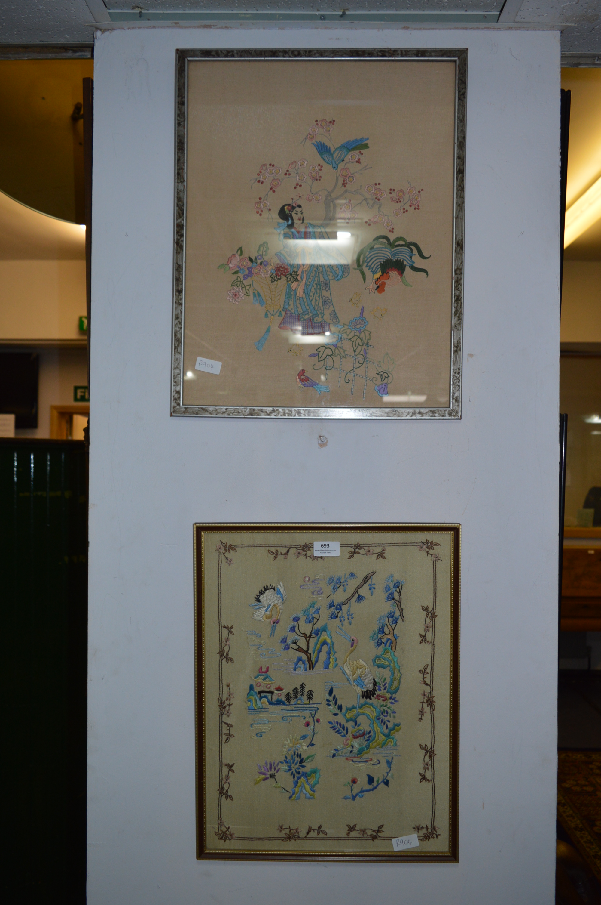 Pair of Framed Needlework Pictures
