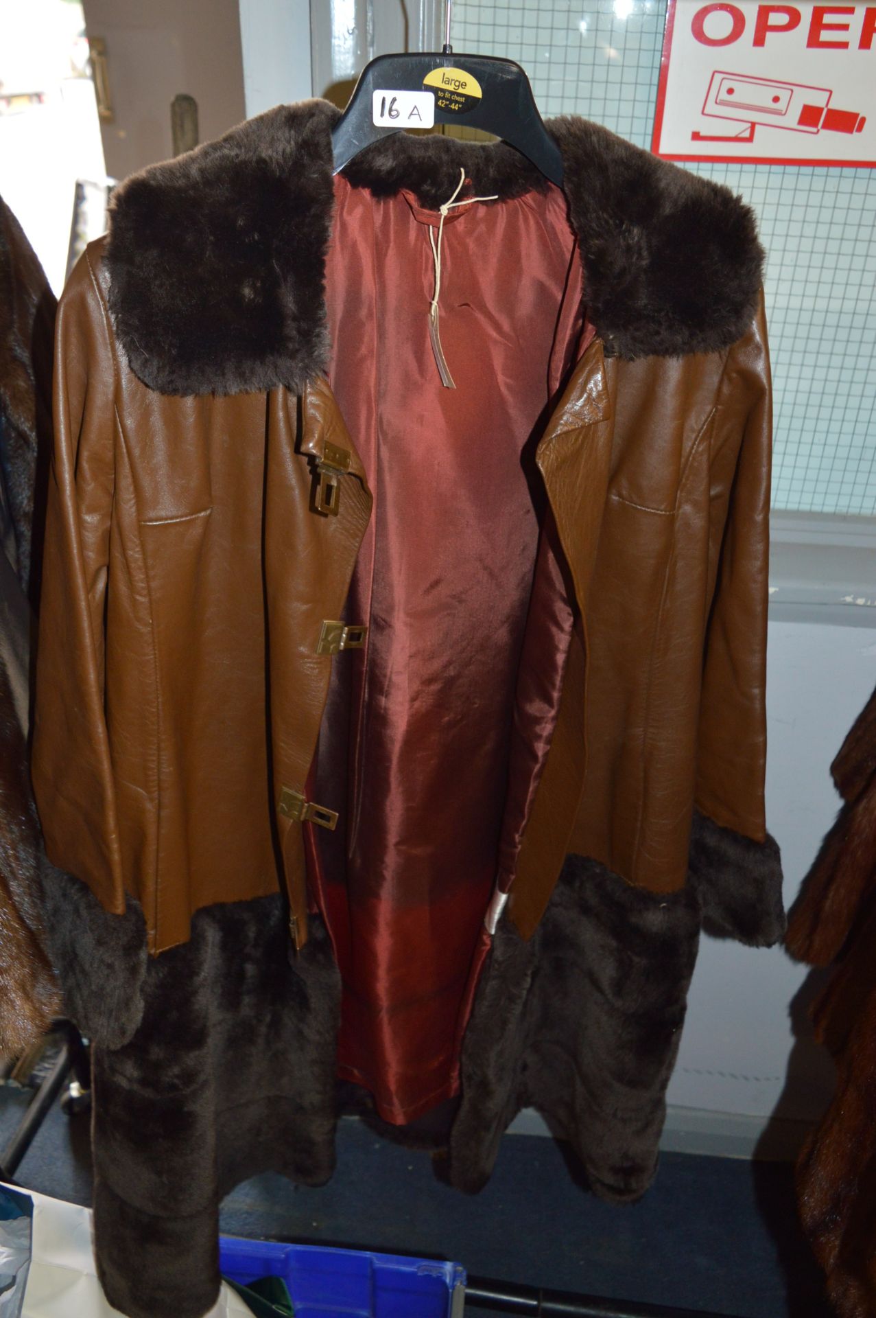 1970's Leather & Beaver Coat