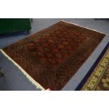 Dark Red Pattern Rug 6'3" by 4'3"