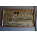 Large Framed Print "Mariners Chart"