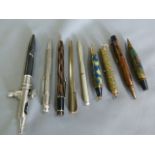 Collection of Nine Propelling Pencils