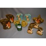 Collection of Sylvac Pottery Bookends, Posy Vases, Jugs, Squirrels, Rabbits and Deer