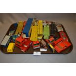 Tray Lot; Play Worn Corgi, Matchbox and Other Diecast Vehicles