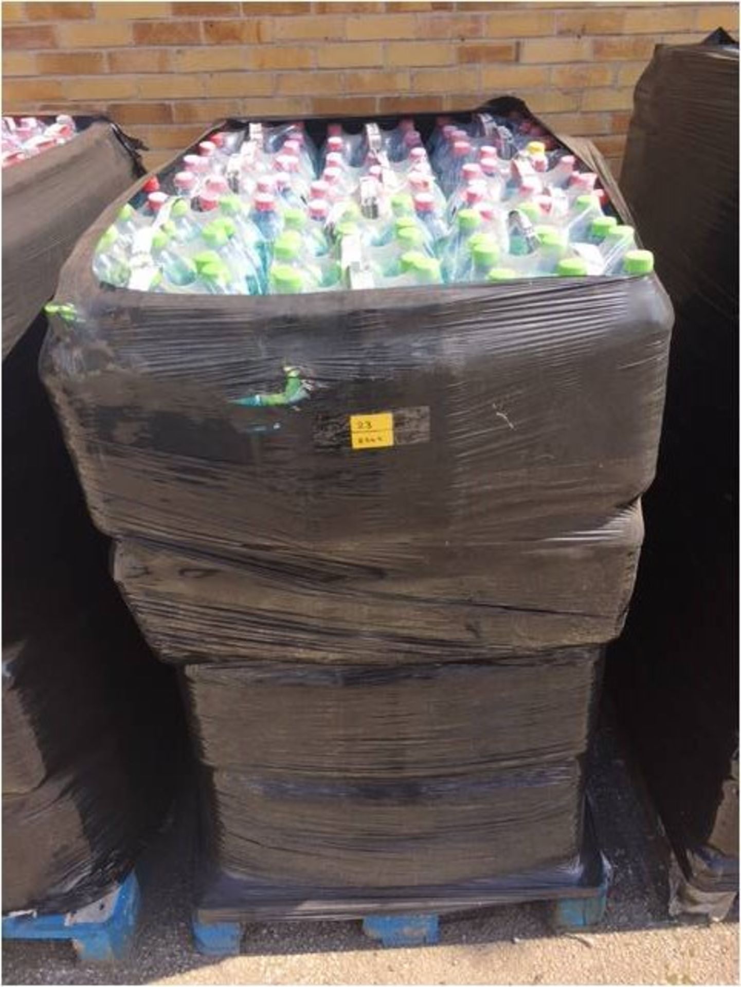 Pallet Containing Assorted Bottles of Flavoured Water
