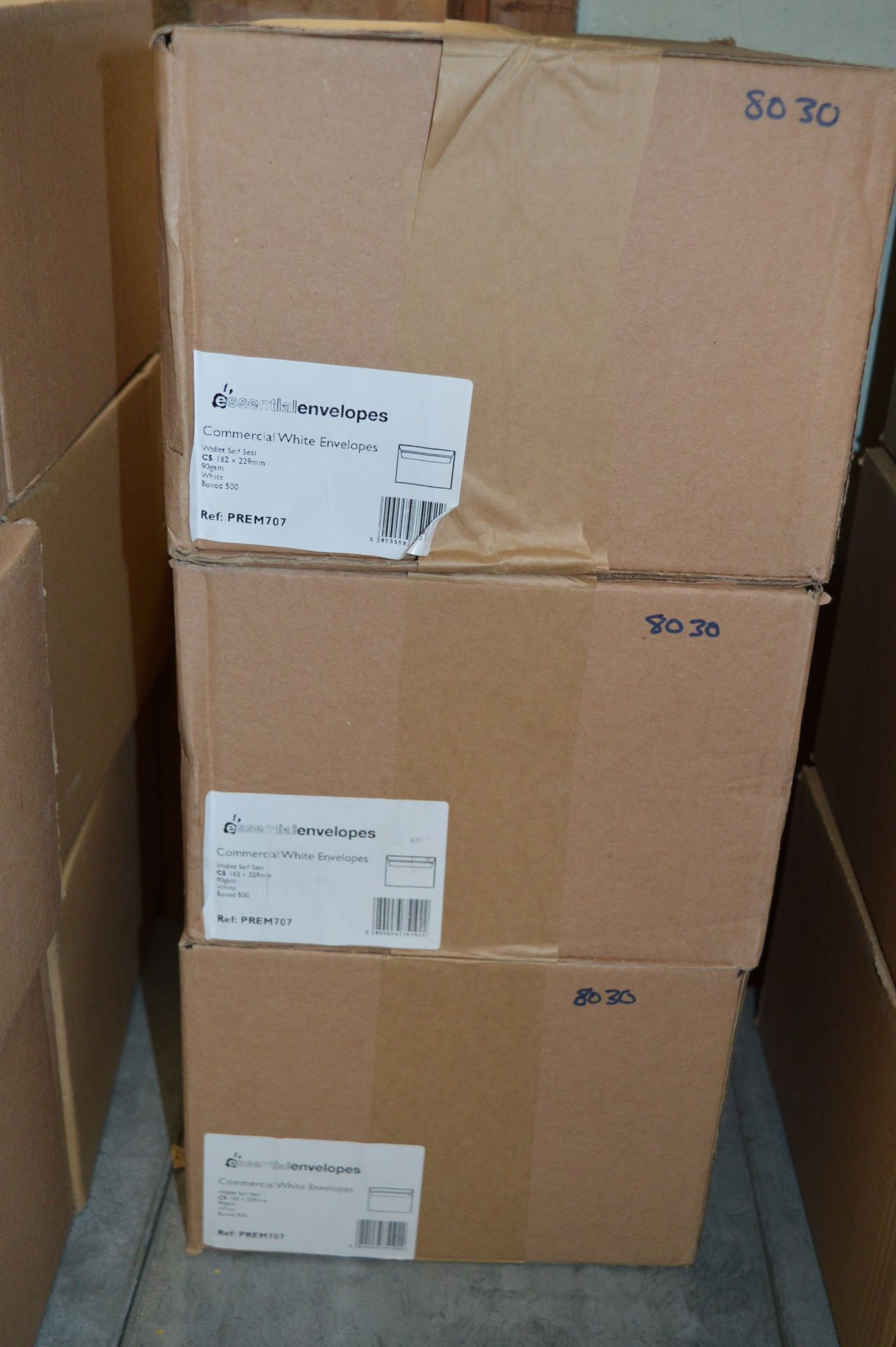 *Three Boxes Containing 500 C5 Self Seal Envelopes