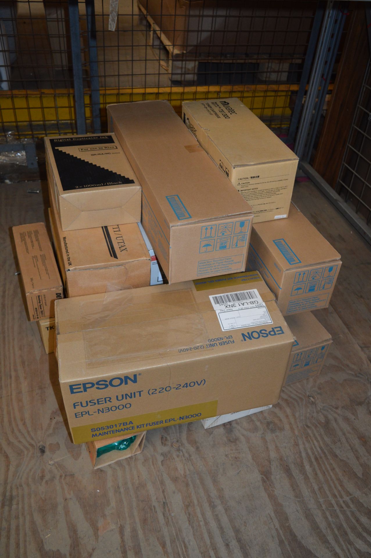 *Box Containing Various Toner Cartridges