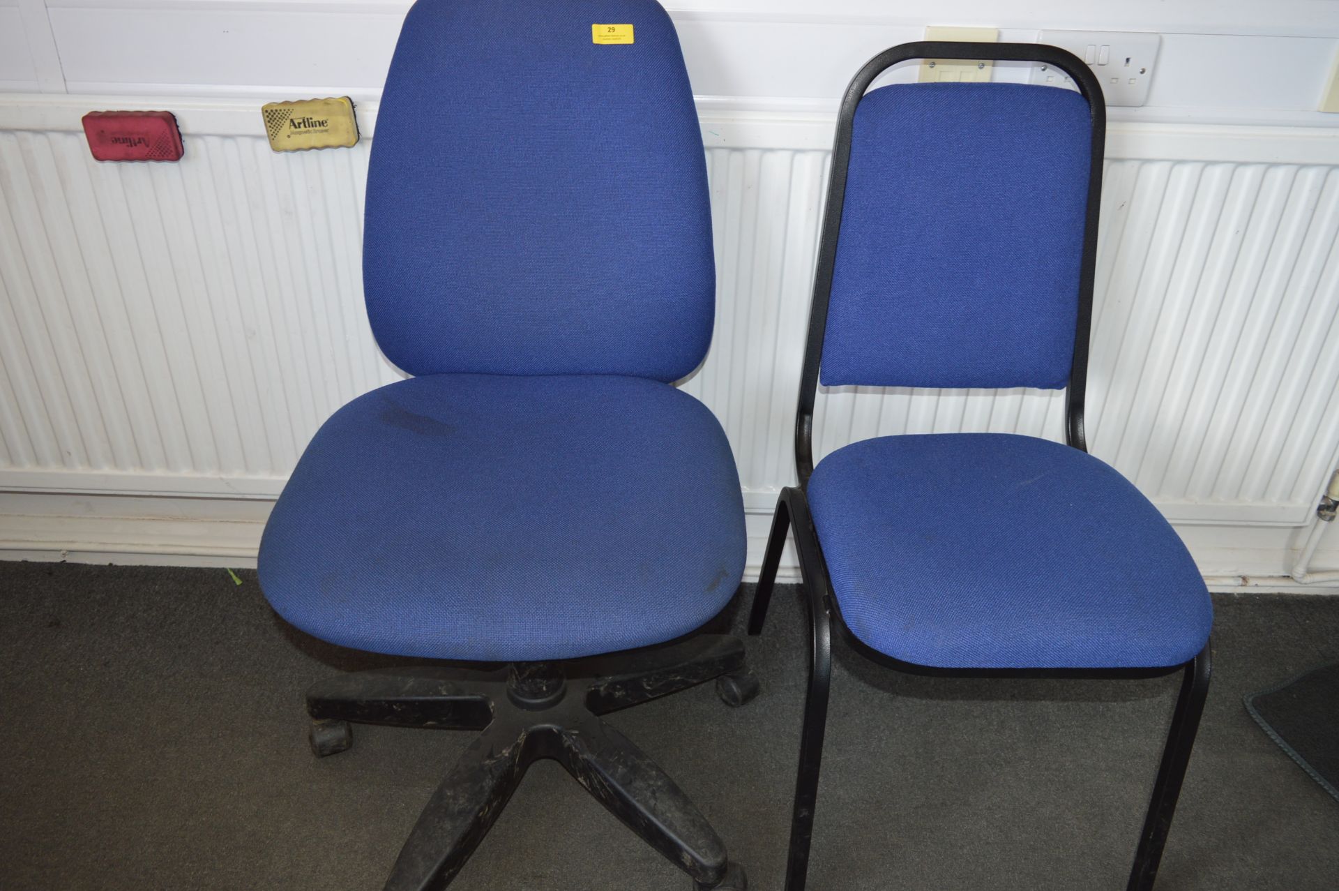 *Two Office Chairs (Blue)