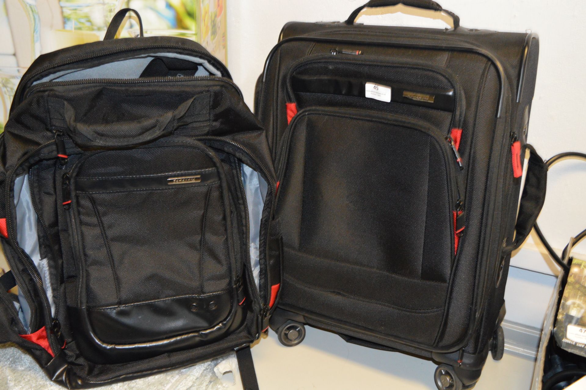 *Samsonite Luggage Set; Pull Along Suitcase and Backpack