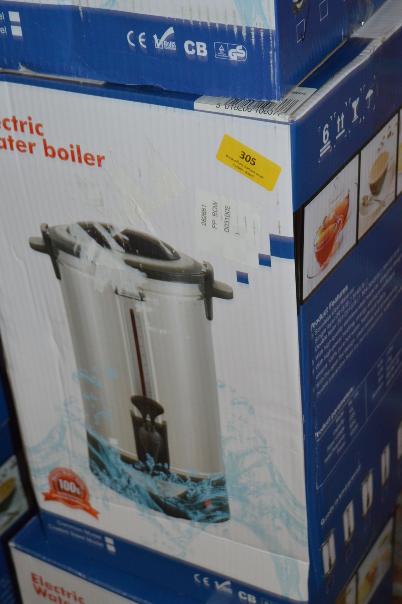 *10L Stainless Steel Catering Boiler (Boxed)