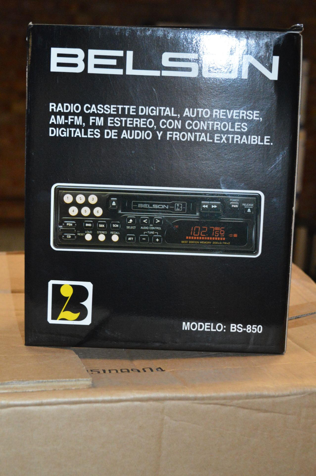 *Box Containing Six Belson Car Stereos Model:BS850