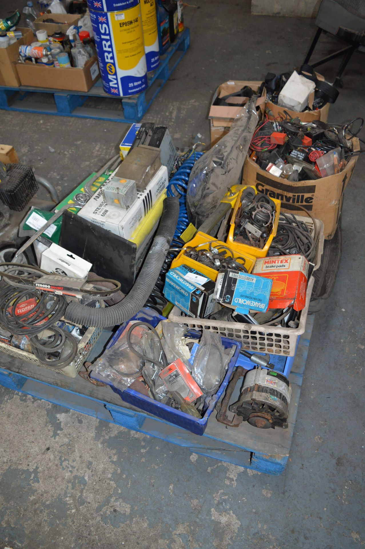 *Pallet Containing Assorted Motor Vehicle Spares Including Stereos, Vehicle Electrics,