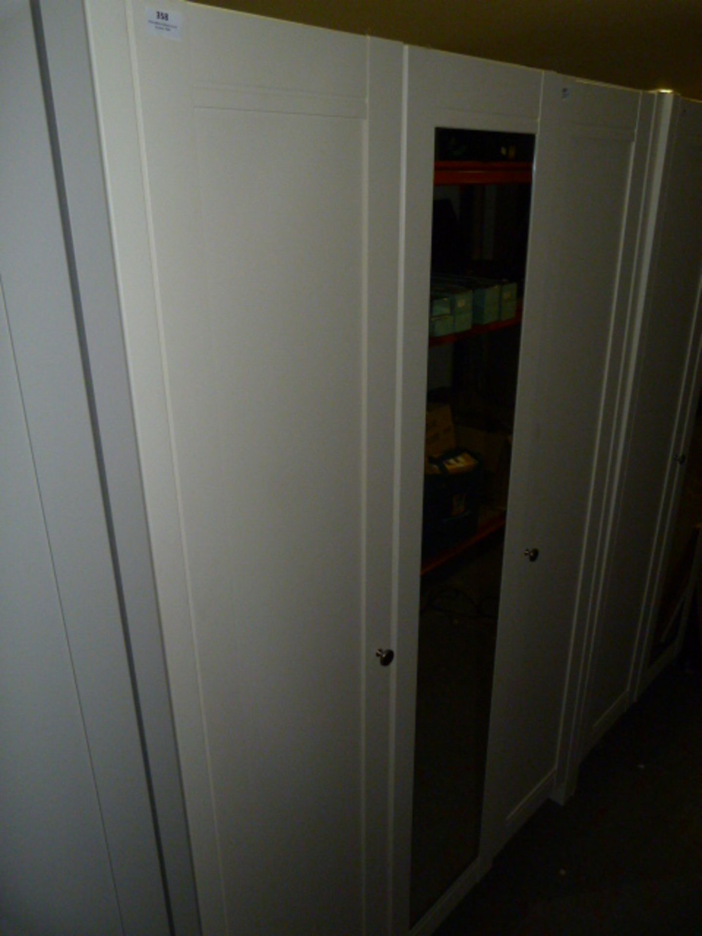 *Cream Double Door Wardrobe