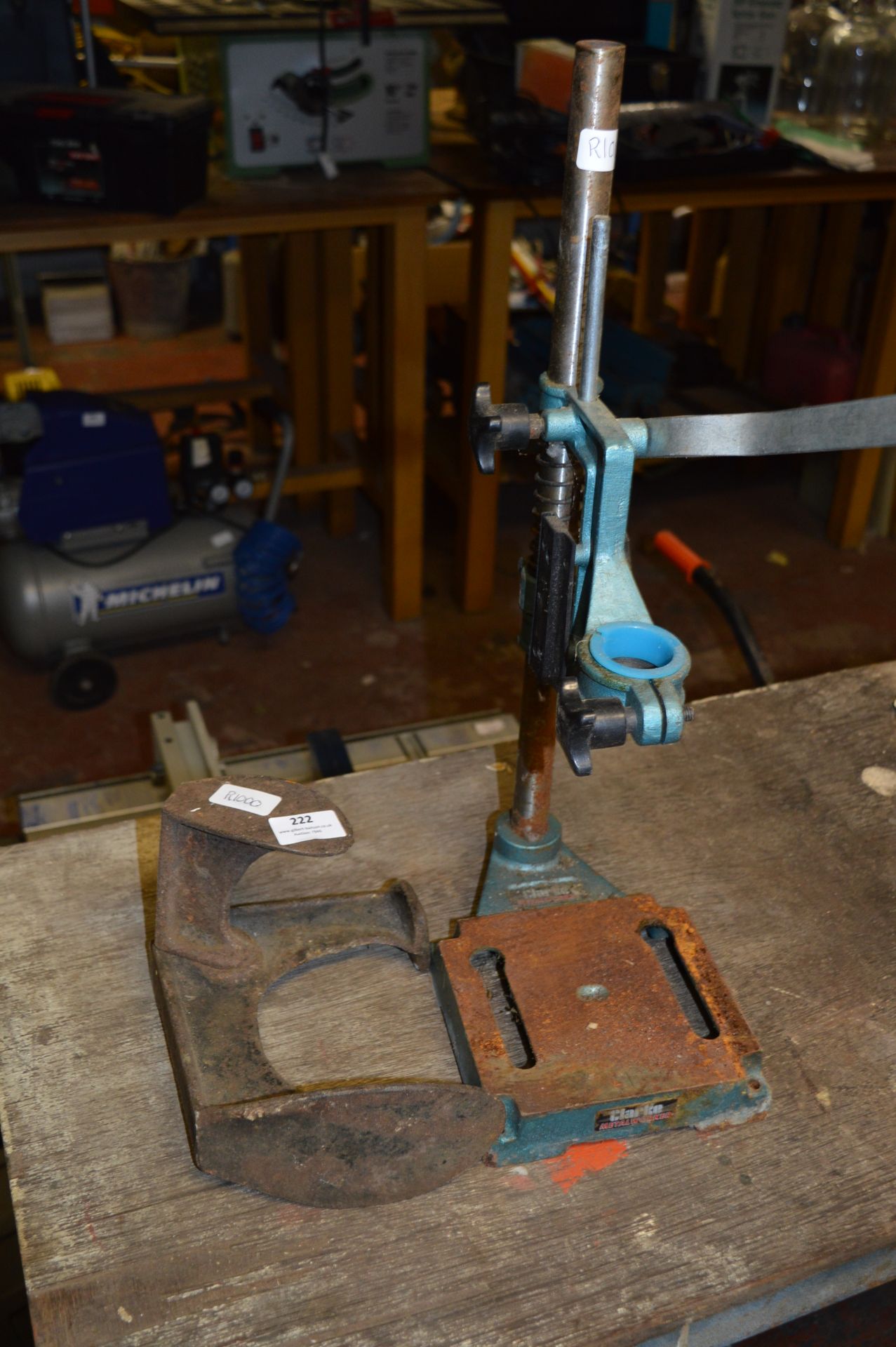 Clarke Drill Press and a Cobbler Last