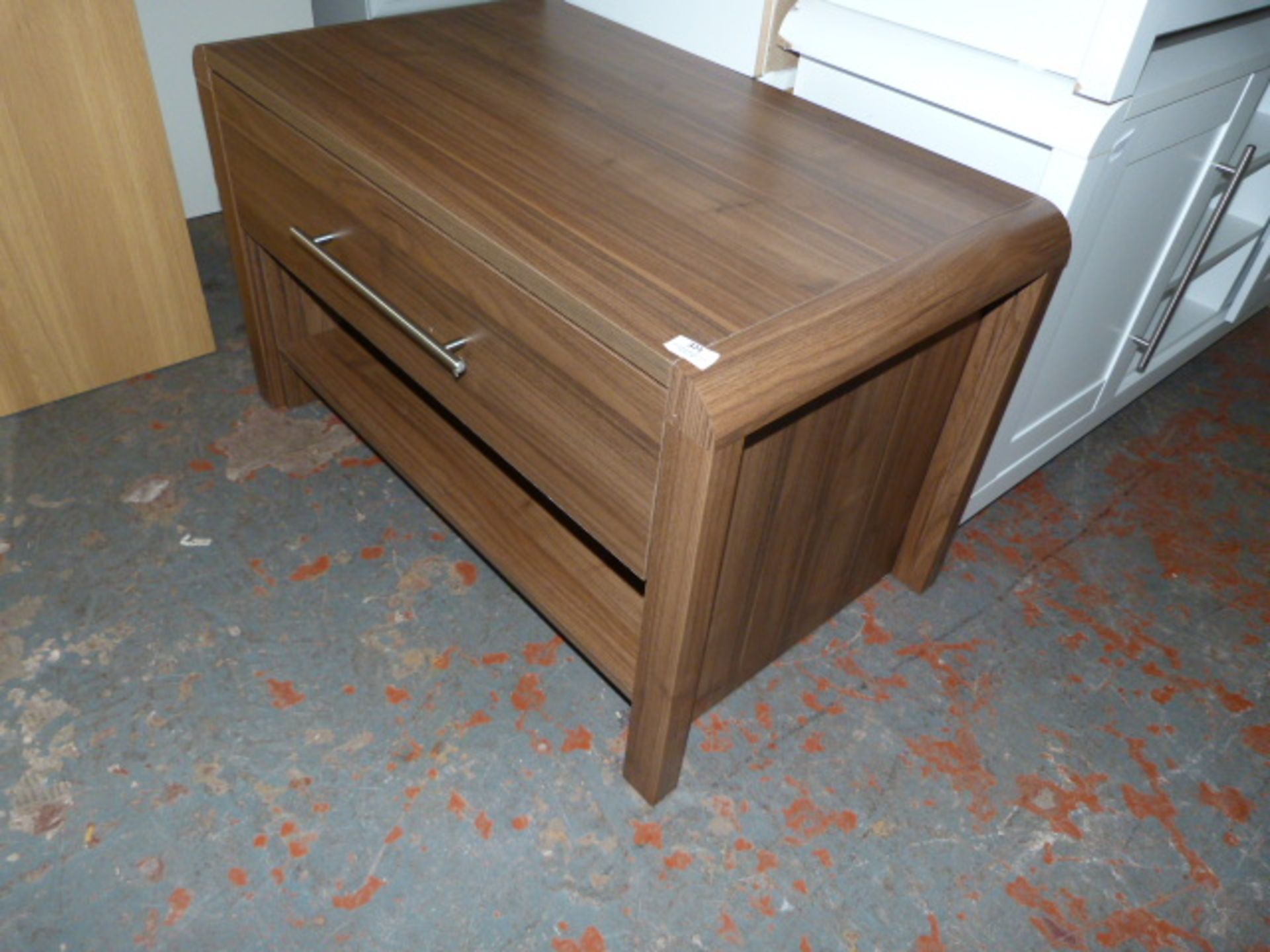 *Dark Oak Occasional Table with Drawer