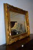 Decorative Gilt Framed Bevelled Edge Wall Mirror