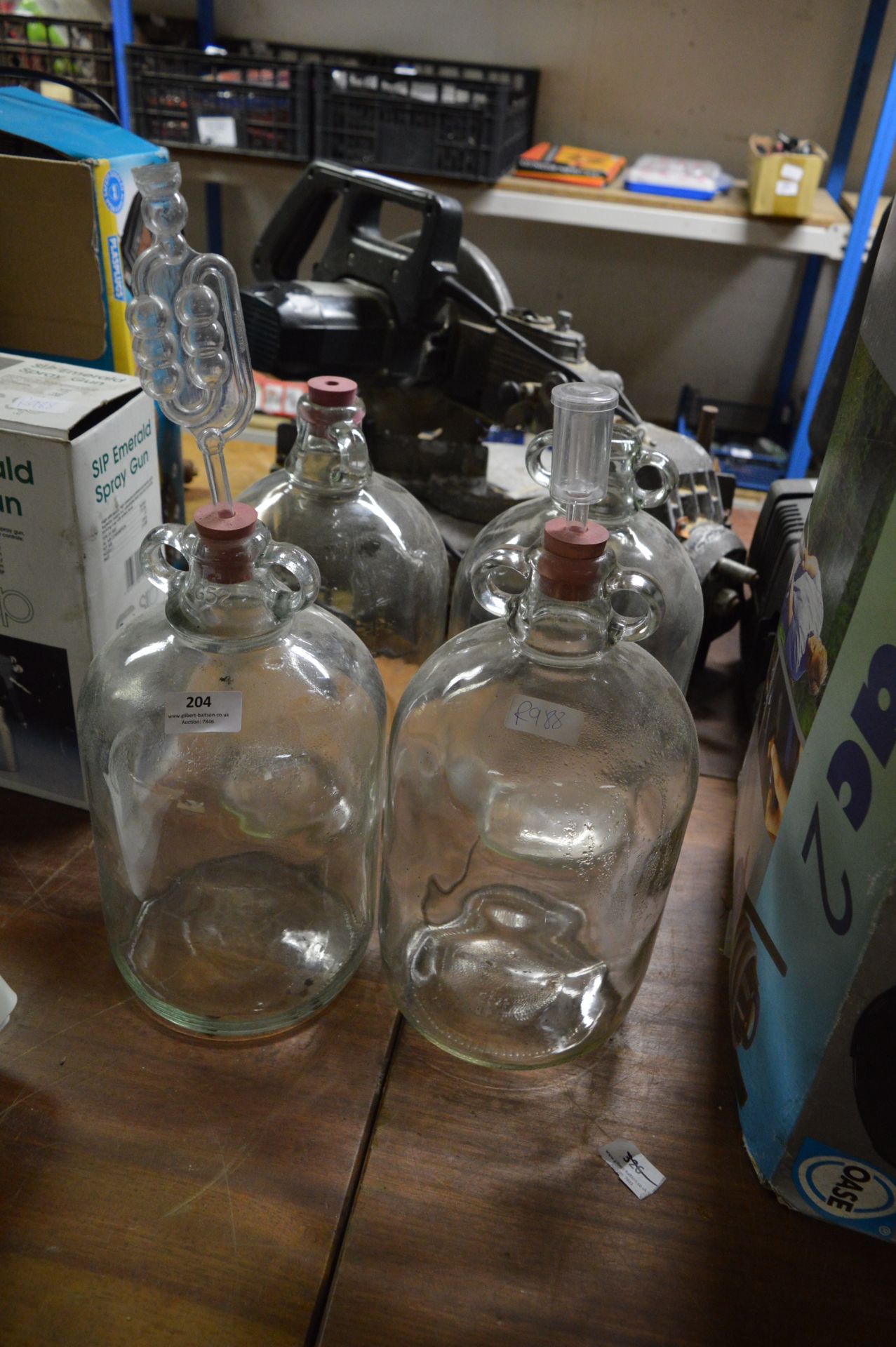 Four Demijohns