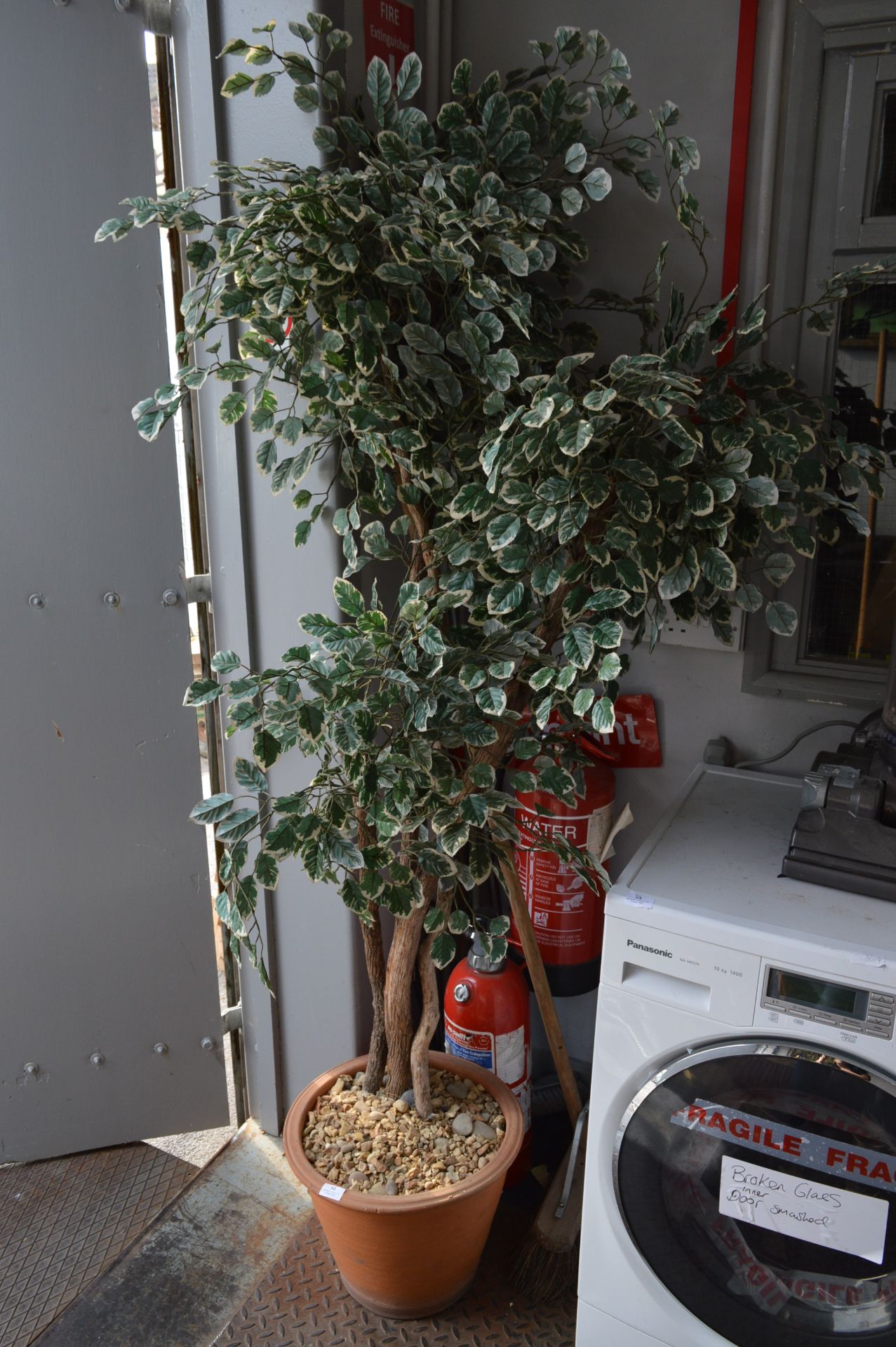 Large Artificial Bush in Terracotta Plant Pot