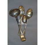 5 Assorted Silver Teaspoons - 59 Grams