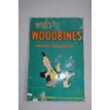 Metal Advertising Sign Will's Woodbines