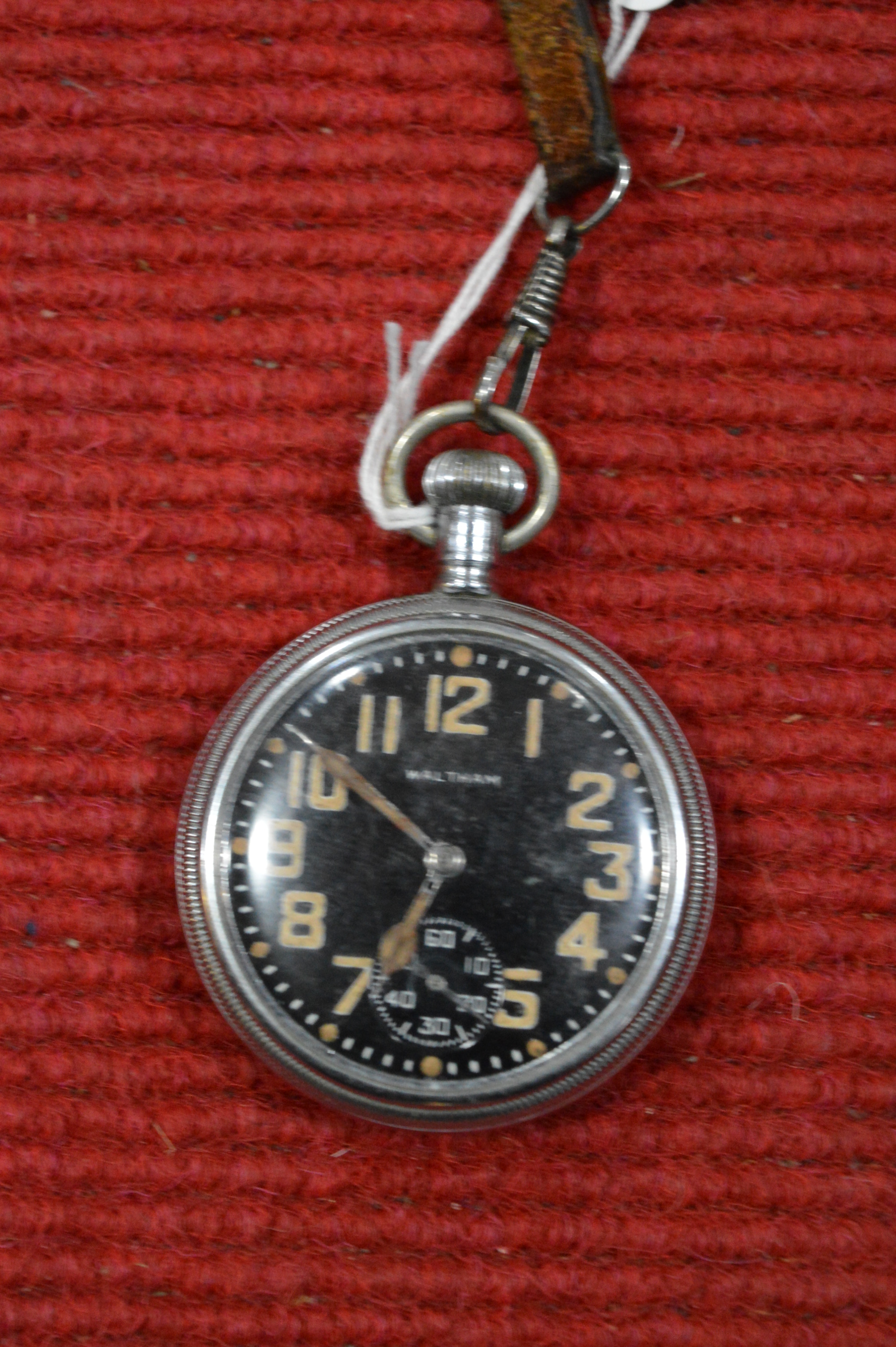 Waltham Chrome Military Pocket Watch