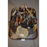 Tray containing Pirates of The Caribbean Action Figures