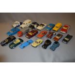 Tray containing 20 Assorted Corgi & Dinky Vehicles