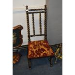 Victorian Bobbin Turned Hall Chair