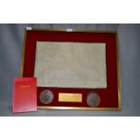 Framed Facsimile Magna Carta with Book