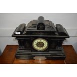 Large Slate Mantle Clock with French Movement