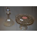 Ships Decanter & Glass Cake Stand