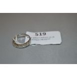 18 Carat White Gold Eternity Ring set with Stones