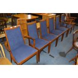 G Plan Teak Set of 4 Dining Chairs & 2 Carvers