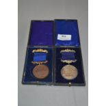 Silver & Bronze School Attendance Medallions