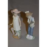 2 Nao Lladro Figurines - Girls