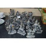 WAPW Metal Figures including Dragons and Merlins
