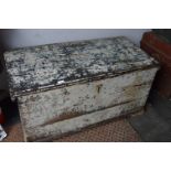 Pine & Mahogany Ships Trunk