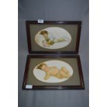 Pair of Framed Prints - Contentment & The New Love