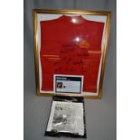 England 1966 Squad World Cup Winners Signed Football Shirt with Hull Daily Mail Accompaniment