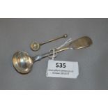 Silver Condiment & Mustard Spoon - 14 Grams