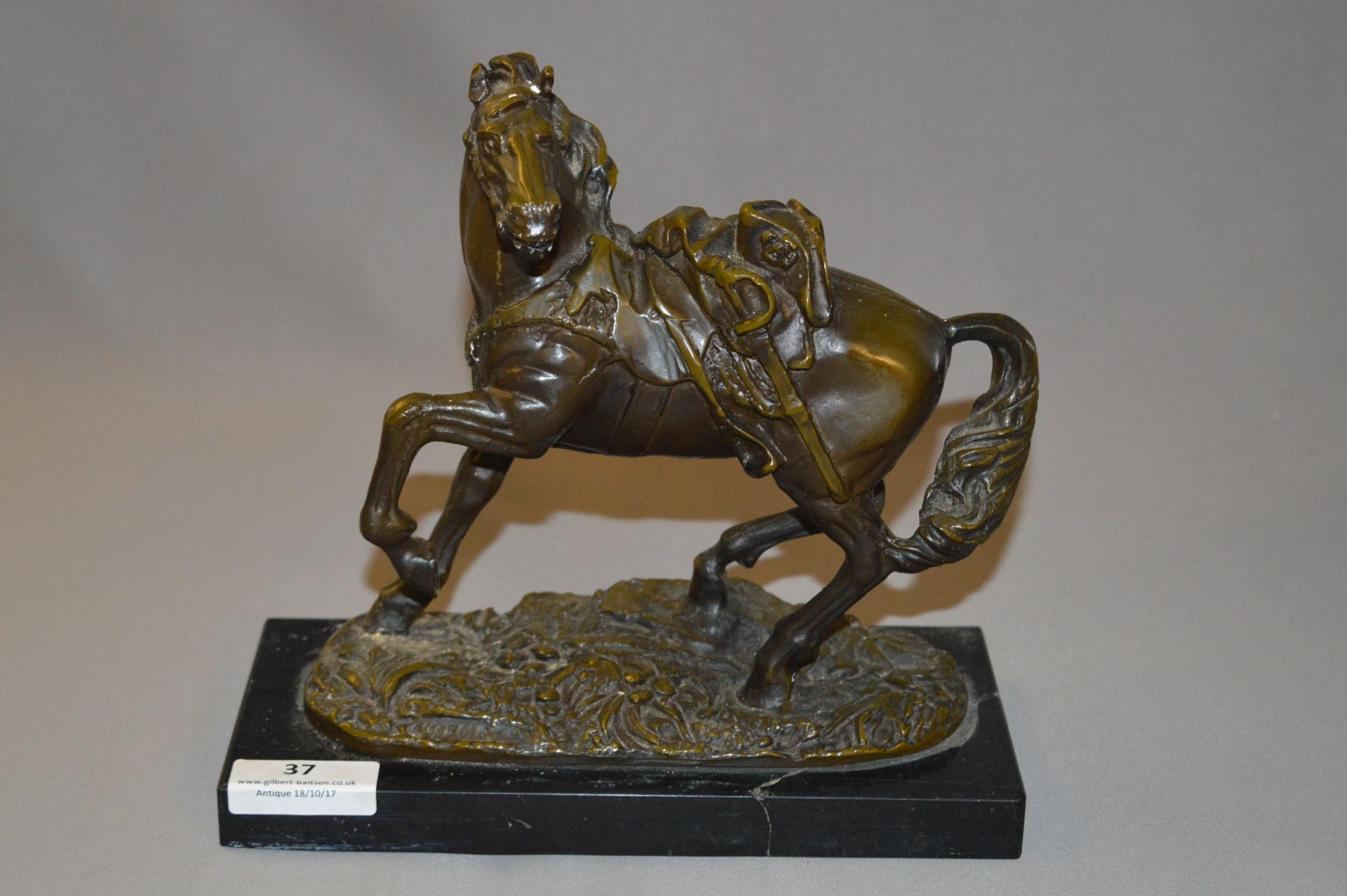 Bronze Effect Napoleon Horse Figurine