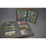 2 Albums containing Postcards & Cigarette Cards