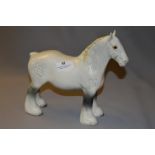 Beswick Grey Shire Horse Figurine