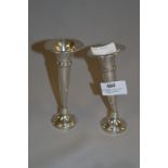 Pair of Silver Vases - Birmingham 1959 42 Grams