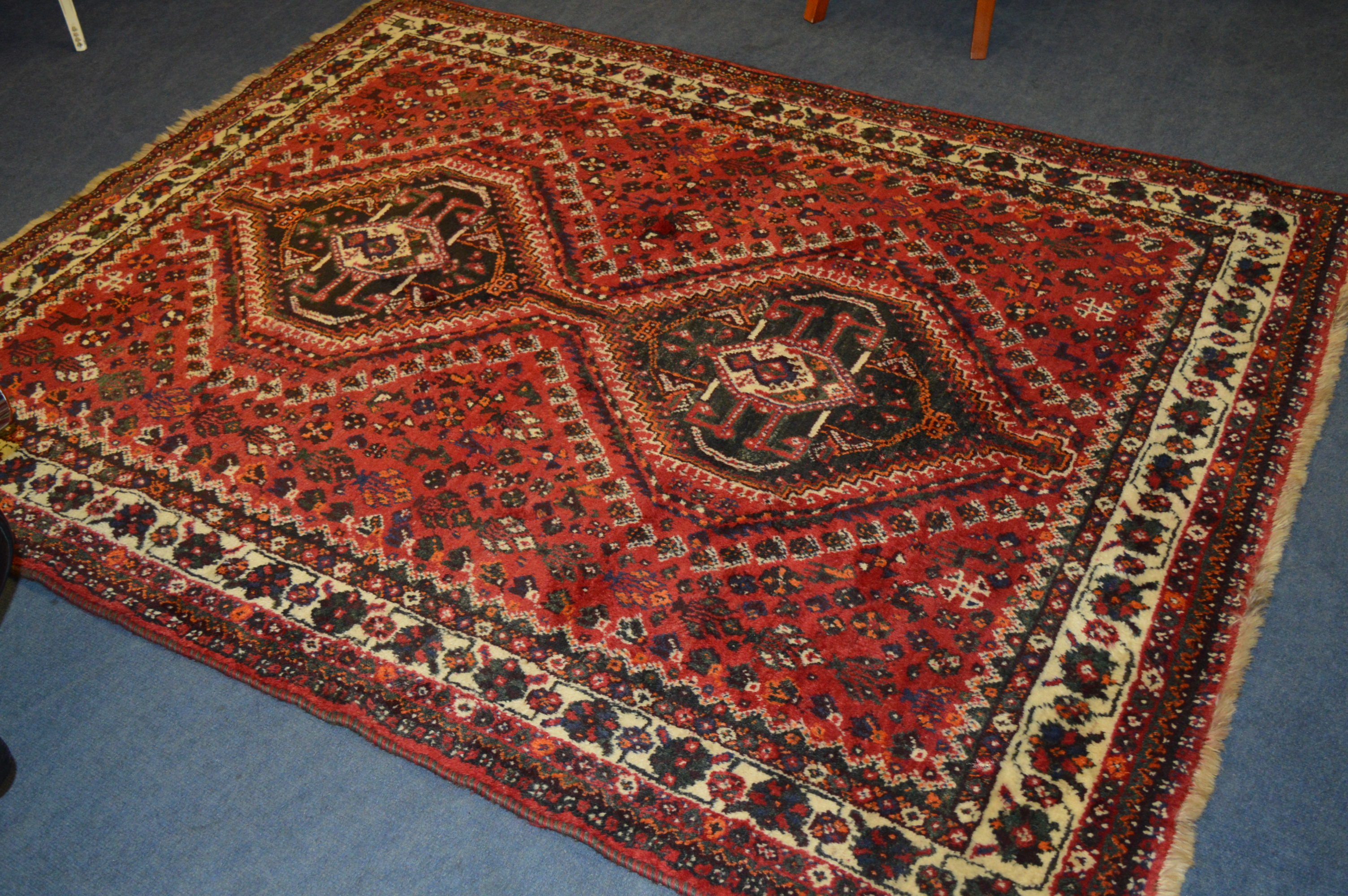 Iranian Wool Pile Patterned Rug 82x62Inches