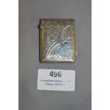 Hallmarked Silver Engraved Vesta Case Birmingham 1904 - 28 Grams