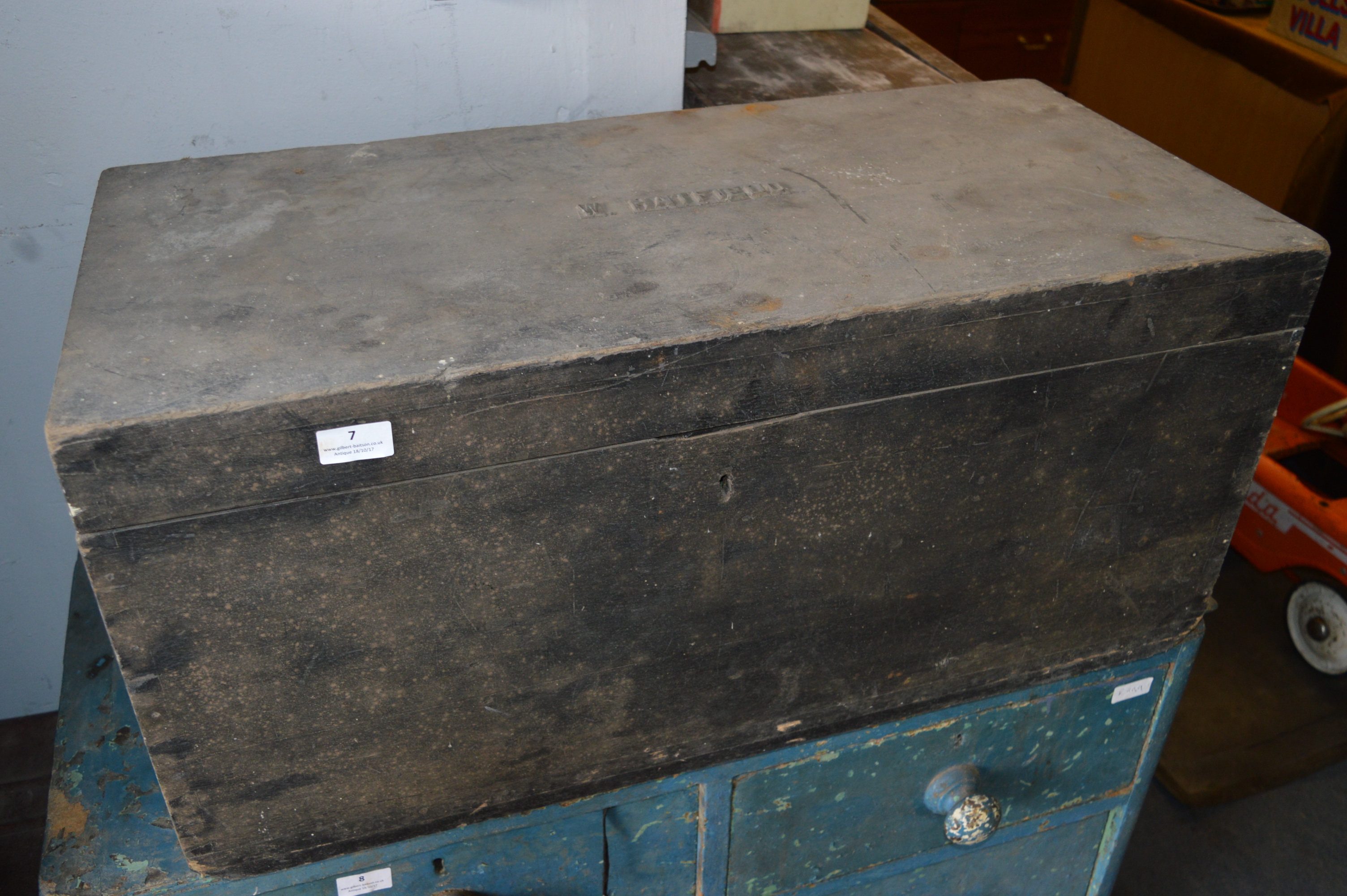 Wood Tool Box and Contents - Vintage Horse Riding Accessories