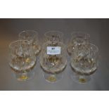 Set of 6 Crystal Glass Goblets